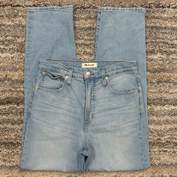 Madewell The Perfect Vintage Straight Jean W/Magic Pockets Sz 28 | Madewell- - Picture 1 of 14